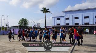 Menang 4-1 Melawan SMPS Pelita Bangsa, SMPN 53 Batam Lolos ke Perempat Final Sebagai Juara Grup